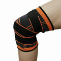 Knee Support Brace Compression Sleeve - Orange, Size S (Thigh 30-35 cm) - view 2