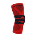 Knee Support Sleeve with Kneecap Pad - Red, Size L (Fits Leg 42-47cm)