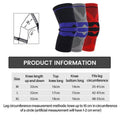 Knee Support Sleeve with Kneecap Pad - Red, Size M (Fits Leg 35-41cm) - view 4