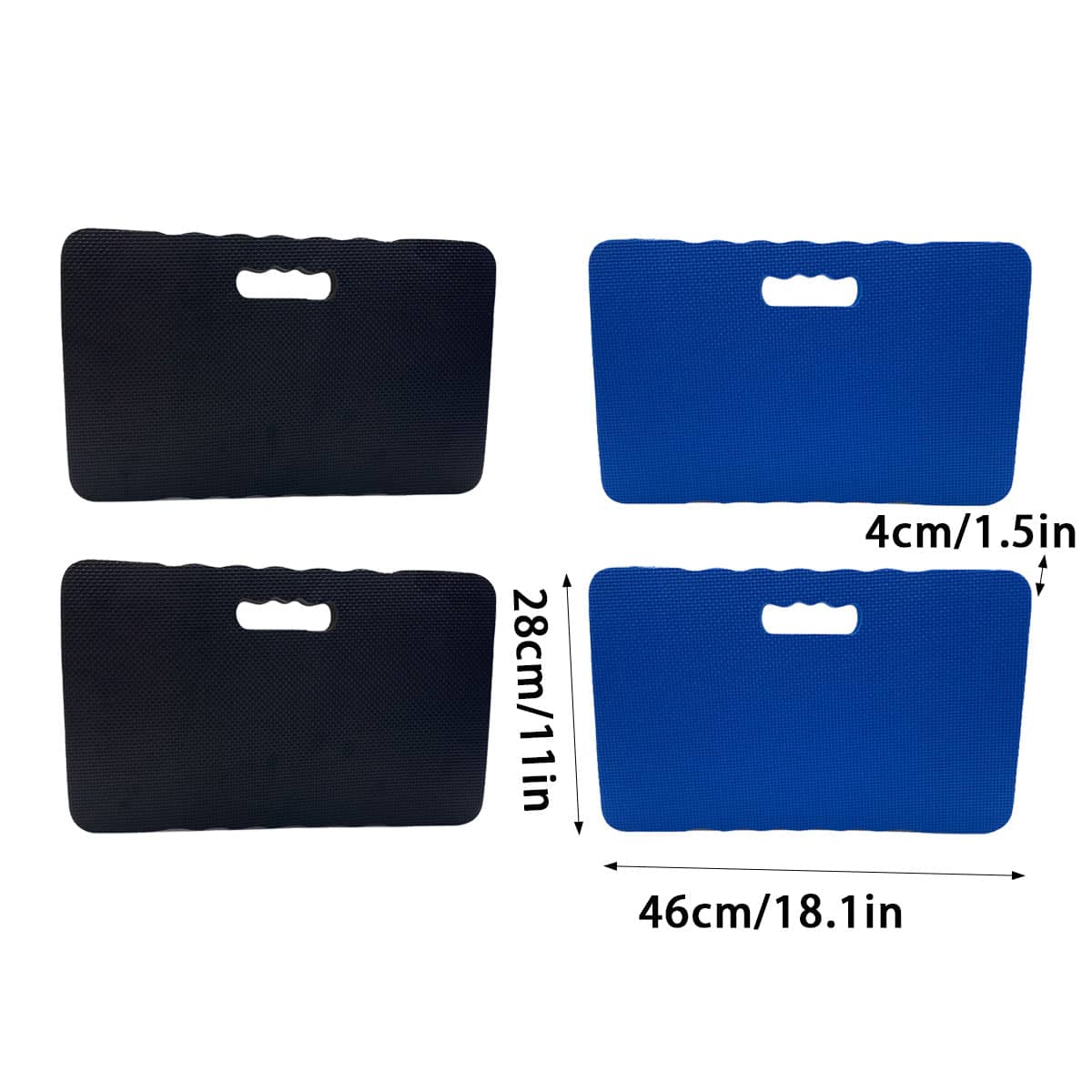 Kneeling Cushions Set of 2, Thick EVA Foam with Handle - Blue - view 4