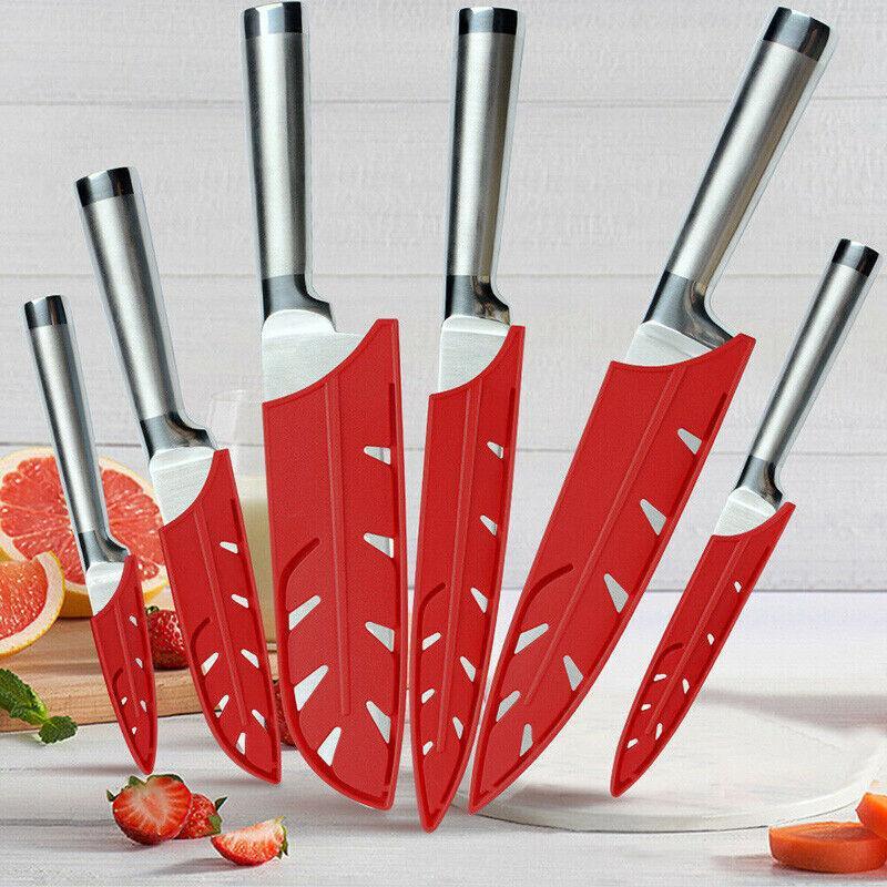 Knife Edge Guard Red Plastic - Chef Scabbard, 8 Inch (20.32cm) - view 11