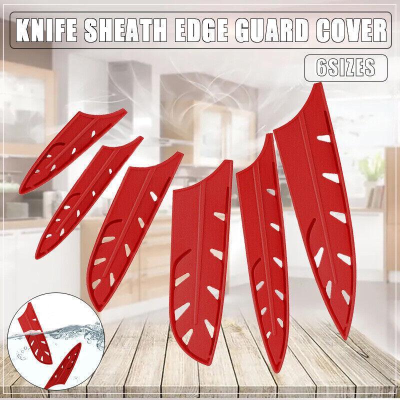 Knife Edge Guard Red Plastic - Chef Scabbard, 8 Inch (20.32cm) - view 2