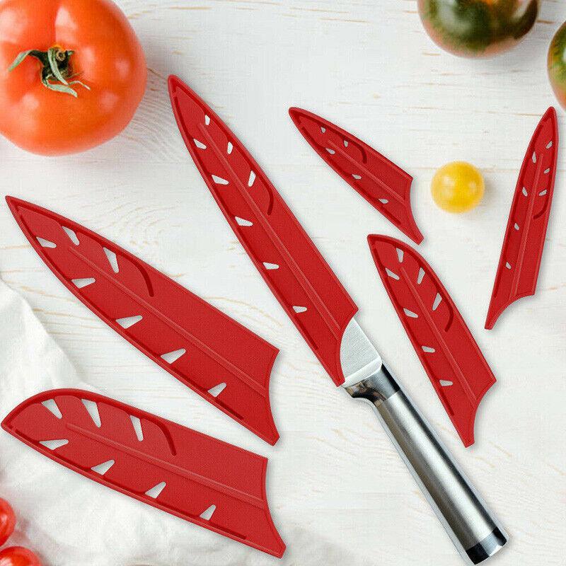 Knife Edge Guard Red Plastic - Chef Scabbard, 8 Inch (20.32cm) - view 4