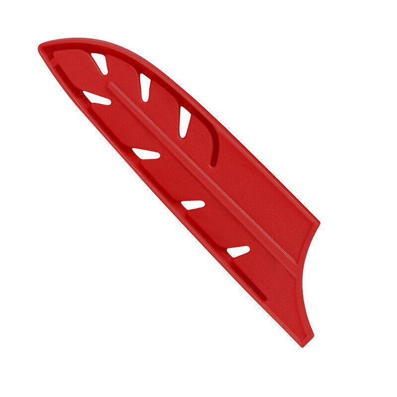 Knife Edge Guard Red Plastic - Japanese Scabbard, 5 Inch (12.7cm)