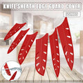 Knife Edge Guard Red Plastic - Meat Scabbard, 8 Inch (20.32cm) - view 2
