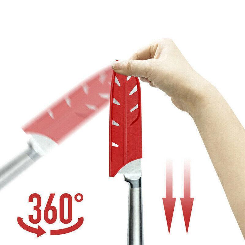 Knife Edge Guard Red Plastic - Meat Scabbard, 8 Inch (20.32cm) - view 5