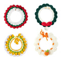 Knitted Bib Pet Collar for Cats and Small Dogs - Little Orange, Size L (Neck 30-35 cm) - view 3