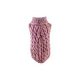 Knitted Dog Jumper - Dusty Pink, Medium (Chest 32 cm, Back 32 cm)