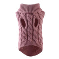 Knitted Dog Jumper - Dusty Pink, Medium (Chest 32 cm, Back 32 cm) - view 4