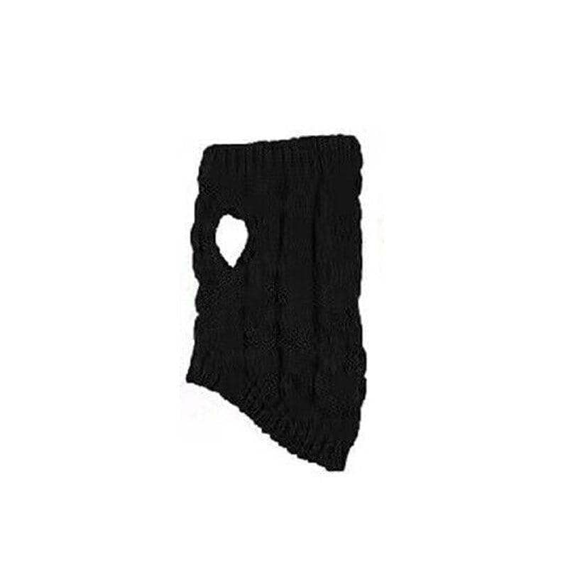 Knitted Dog Jumper for Small Dogs, Size L (4-5 kg) - Black
