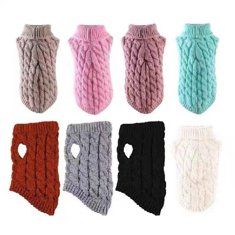 Knitted Dog Jumper for Small Dogs, Size L (4-5 kg) - White - view 3