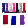 Knitted Leg Warmers for Women, 80s Dance and Party Costume - Blue - view 3