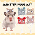 Knitted Pet Hat with Googly Eyes for Hamsters and Dutch Pigs - Dusty Pink - view 2
