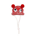 Knitted Pet Hat with Googly Eyes for Hamsters and Dutch Pigs - Red