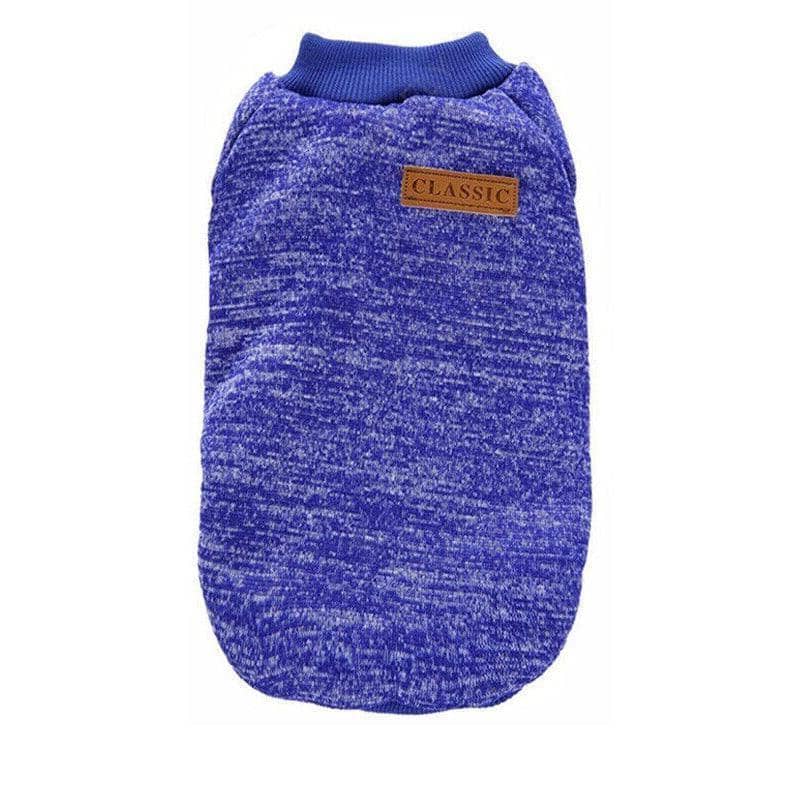 Knitted Pet Jumper - Blue, XXL