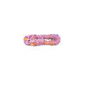 Knitted Wool Hair Clip for Women - Pink with Script Lettering