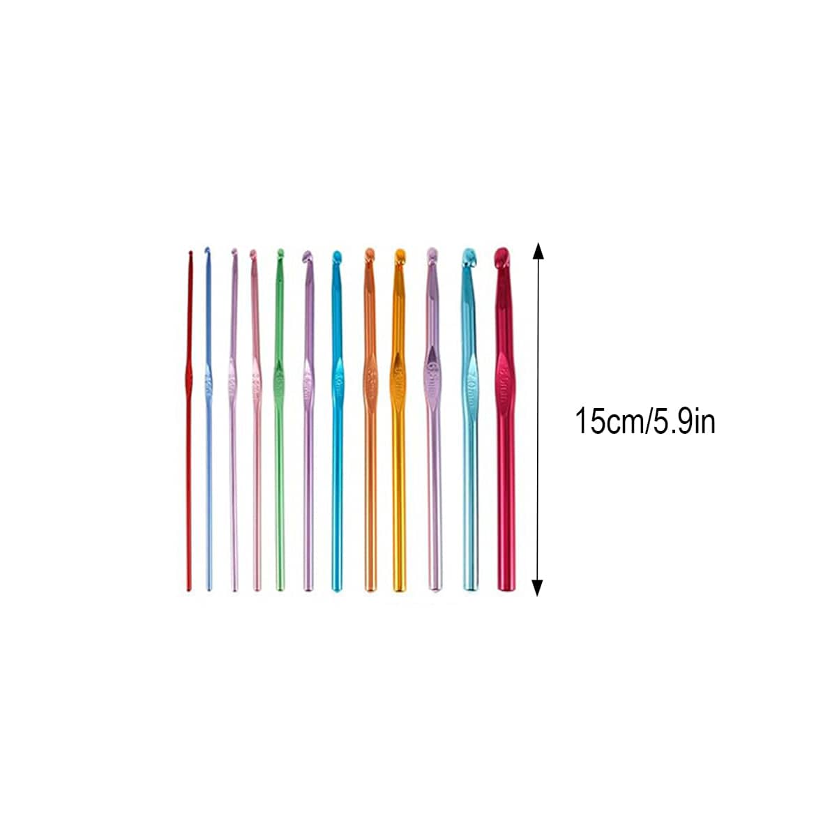 Knitting and Sewing Kit Set of 73 with Crochet Hooks, Needles, Threads and Scissors - view 3