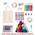Knitting and Sewing Kit Set of 73 with Crochet Hooks, Needles, Threads and Scissors - view 4