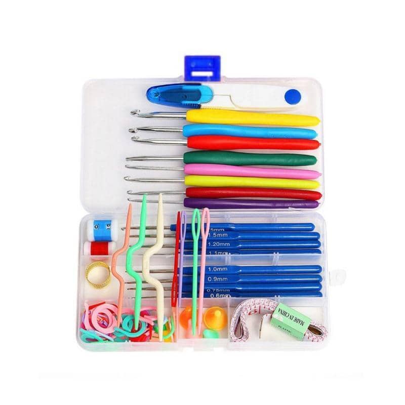 Knitting Needles and Crochet Hooks Set with Storage Box, Sewing and DIY Tools Kit - view 2