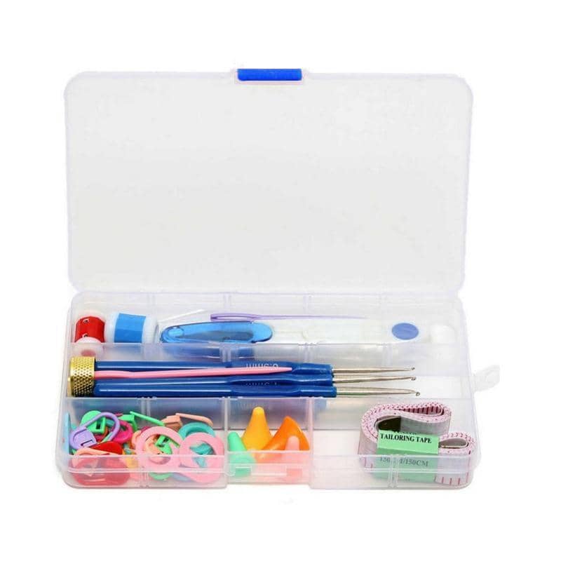 Knitting Needles and Crochet Hooks Set with Storage Box, Sewing and DIY Tools Kit - view 3
