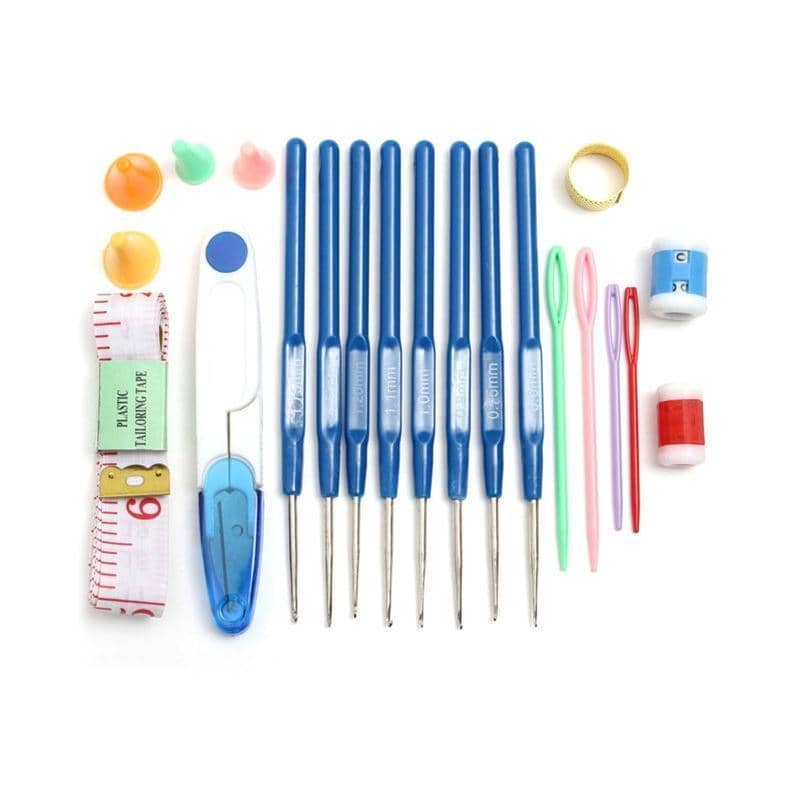 Knitting Needles and Crochet Hooks Set with Storage Box, Sewing and DIY Tools Kit - view 4