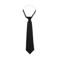 Knot-Free Pre-Tied School Uniform Tie for Students and Professionals - Black