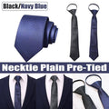 Knot-Free Pre-Tied School Uniform Tie for Students and Professionals - Black - view 4