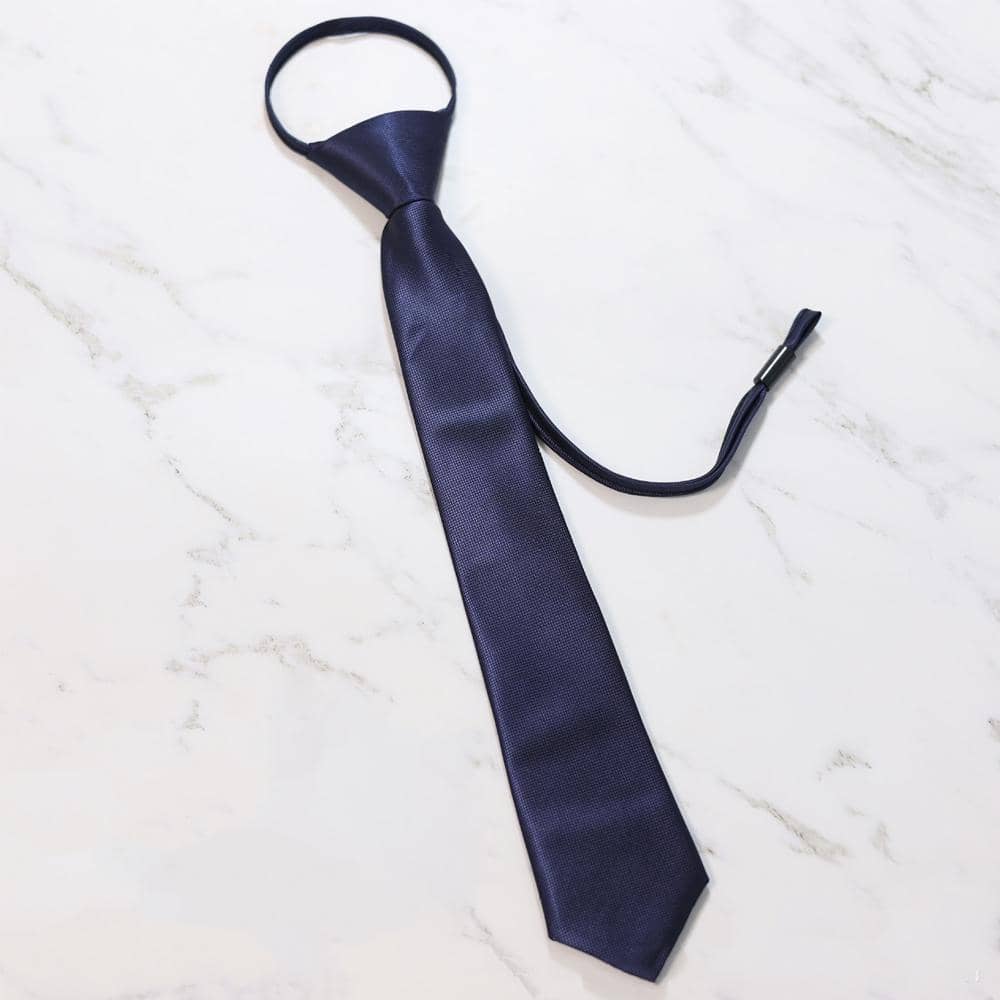 Knot-Free Pre-Tied School Uniform Tie for Students and Professionals - Black - view 5