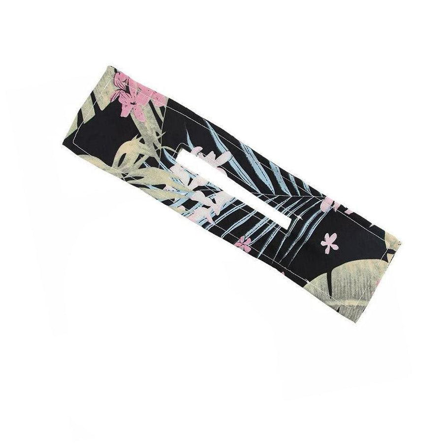 Knotted Wire Hair Band Headband, Print Twist Bun Maker - Black 02