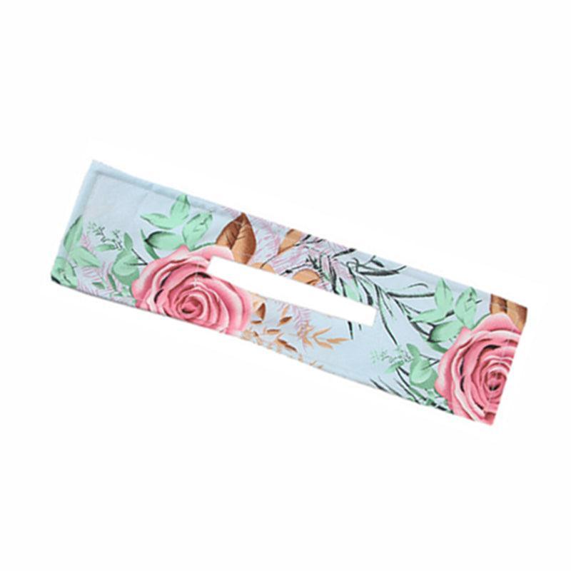 Knotted Wire Hair Band Headband, Print Twist Bun Maker - Blue 07