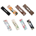 Knotted Wire Hair Band Headband, Print Twist Bun Maker - Coffee 03 - view 3