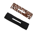 Knotted Wire Hair Band Headband, Print Twist Bun Maker - Coffee 03 - view 5