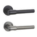 Knurled Interior Door Handle, 155 mm - Grey - view 3