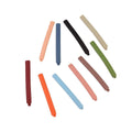 Korean Style Alloy Hair Clips - Matte Bar Design, Set of 10