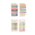 Korean Style Alloy Hair Clips - Pastel Link Design, Set of 5 - view 3