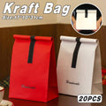 Kraft Paper Bags 17 x 10 x 31 cm, Pack of 20 - White - view 2