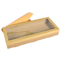 Kraft Paper Bakery Pie Boxes with Window, Pack of 20 - Long (56 x 25 x 8 cm)
