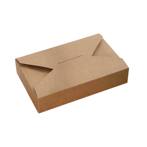 Kraft Paper Baking Dessert Boxes for Pastry and Cake - Pack of 50, Kraft Brown