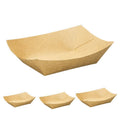 Kraft Paper Boat Food Trays, Pack of 200 - Size 2 (Top 14 x 10.2 cm) - view 3
