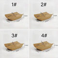 Kraft Paper Boat Food Trays, Pack of 200 - Size 3 (Top 15 x 12 cm) - view 4