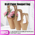 Kraft Paper Bouquet Bags for Flowers, Pack of 40 - Large (29.5 x 54 x 11.5 cm) - view 2