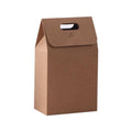 Kraft Paper Christmas Gift Bags - Pack of 100, 16 x 9 x 28 cm