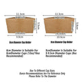 Kraft Paper Coffee Cup Sleeves, Pack of 200 - 8 cm Diameter - view 4