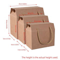 Kraft Paper Cookie Boxes with Rope Handle, Pack of 20 - Medium (18 x 10 x 12 cm) - view 4