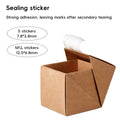 Kraft Paper Cube Gift Boxes, Pack of 10 - 8 x 8 x 8 cm - view 4