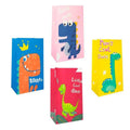 Kraft Paper Dinosaur Party Bags for Birthdays - Pack of 100 - view 2