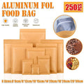 Kraft Paper Foil Storage Pouches, 250 Pack - 10 x 15 cm - view 2