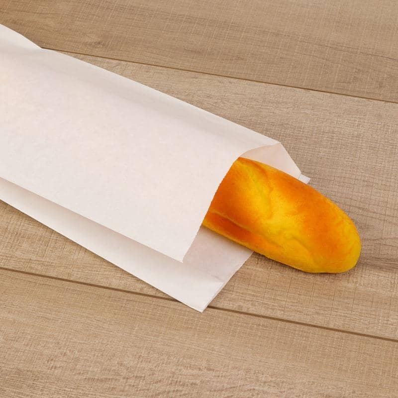 Kraft Paper Food Bags 31 x 13 x 5cm, 1000 Pack - Oil-Proof Bakery Bags - view 3