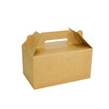 Kraft Paper Fried Chicken Takeaway Box with Handle, 21 x 13 x 11 cm - Pack of 50 - view 2