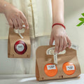 Kraft Paper Fruit Gift Box with Handle and Window, Pack of 50 - Double (16 x 17.5 cm) - view 5